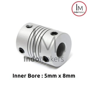 Flexible Coupling 5x8mm Coupler Alumunium D19 L25