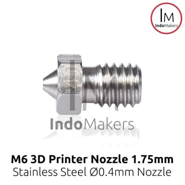 Stainless 3D Printer Nozzle E3D V6 0.4 nozzle, 1.75 Filament Diameter - Image 4