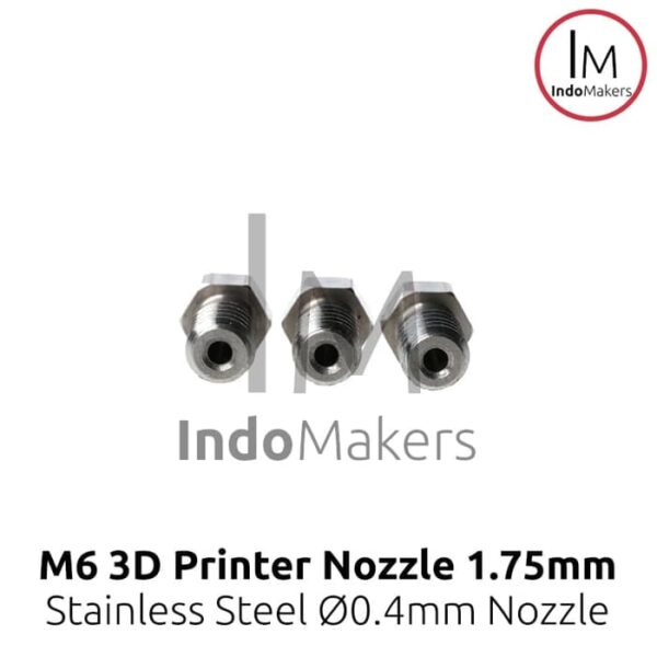 Stainless 3D Printer Nozzle E3D V6 0.4 nozzle, 1.75 Filament Diameter - Image 2