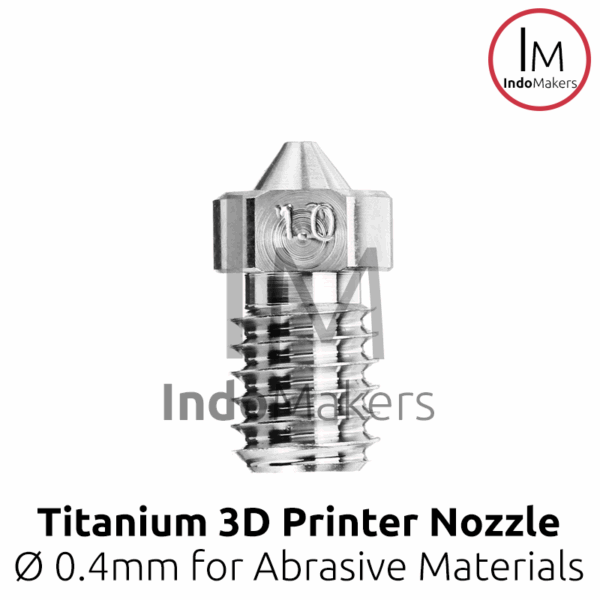 Titanium 3D Printer Nozzle E3D V6 0.4 diameter, 1.75 Filament Diameter - Image 3