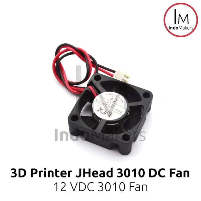 DC Mini Cooling Fan 3010 12V for 3D Printer / Computer 2 pin