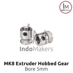 MK8 Drive Hobbed Gear Pulley for 1.75mm filament, 5mm shaft bore