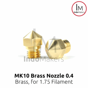 MK10 RepRap 3D Printer Brass Nozzle 0.4mm for 1.75 Filament, Drat M7