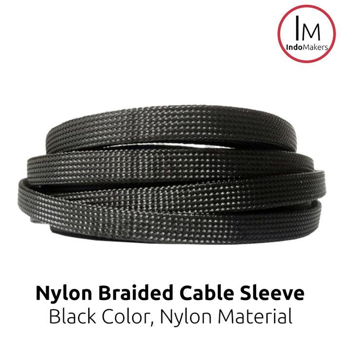 Nylon Black Insulation Braided Sleeving Wire Cables Protection Expandable Cable Sleeve Wire Gland - Image 2