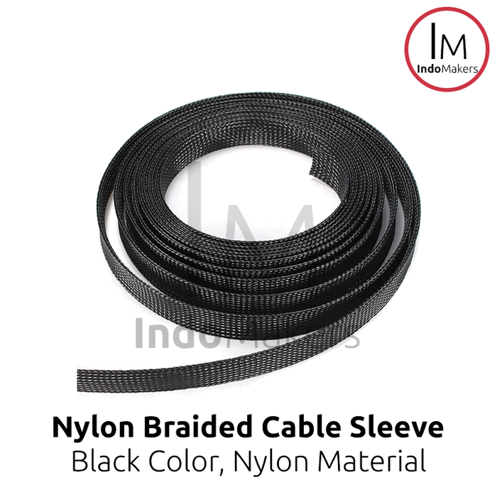 Nylon Black Insulation Braided Sleeving Wire Cables Protection Expandable Cable Sleeve Wire Gland - Image 3