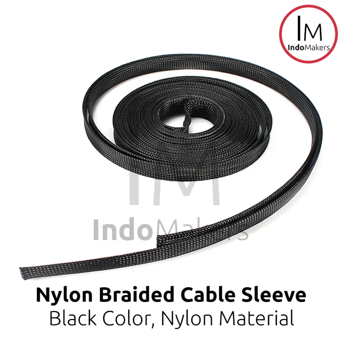 Nylon Black Insulation Braided Sleeving Wire Cables Protection Expandable Cable Sleeve Wire Gland - Image 4