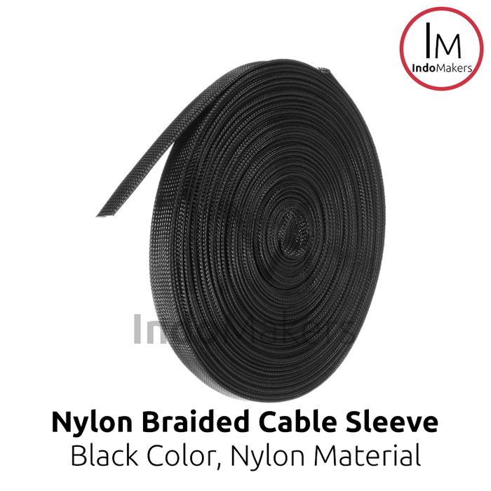 Nylon Black Insulation Braided Sleeving Wire Cables Protection Expandable Cable Sleeve Wire Gland - Image 5