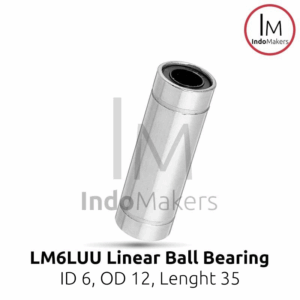 LM6LUU Linear Bearing Sliding Bushing ID 6 OD 12 Length 35