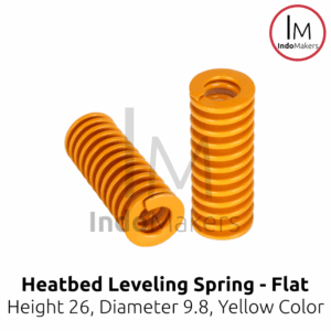 Heatbed Leveling Spring Flathead Height 26 - Diameter 9.8 - Yellow Color