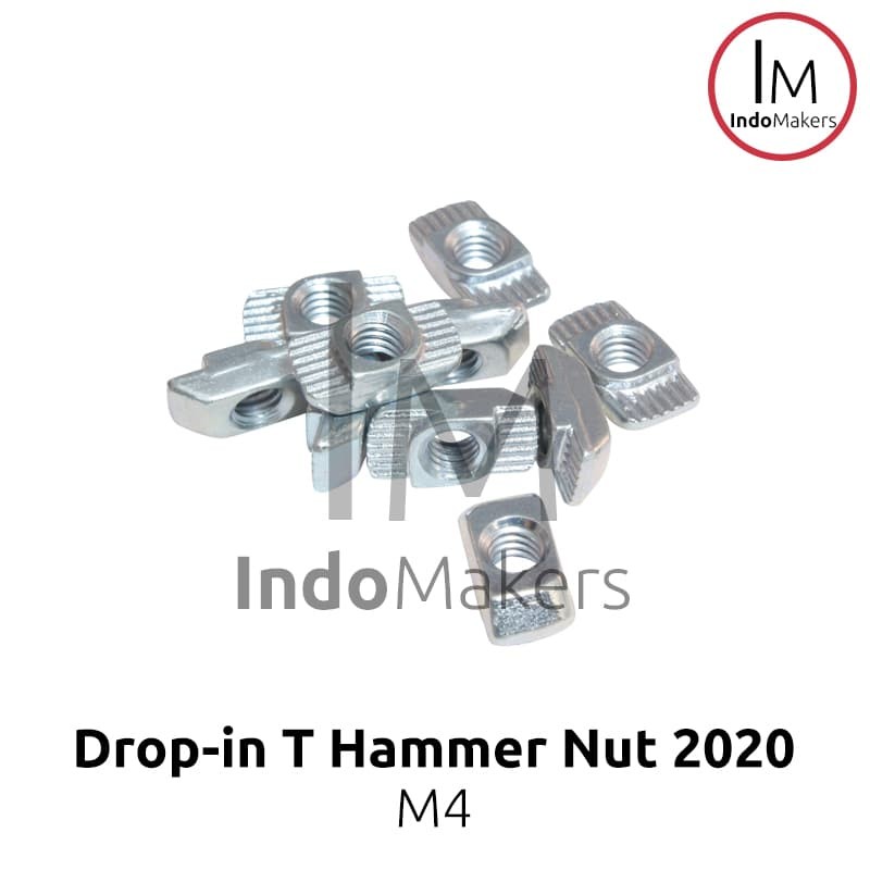 T Hammer Nut M4 Drop-In Aluminium Profile 2020 Set 10pcs