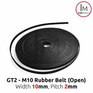 GT2 Timing Belt 10mm Rubber Belt Open Type Width 10mm Pitch 2mm