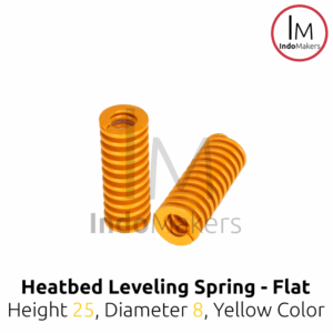Heatbed Leveling Spring Flathead Height 25mm - Diameter 8mm - Yellow