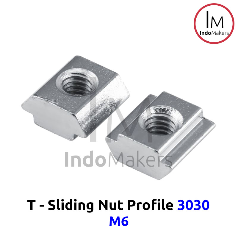 T Sliding Nut M6 untuk Aluminium Profile 3030 Isi 10pcs