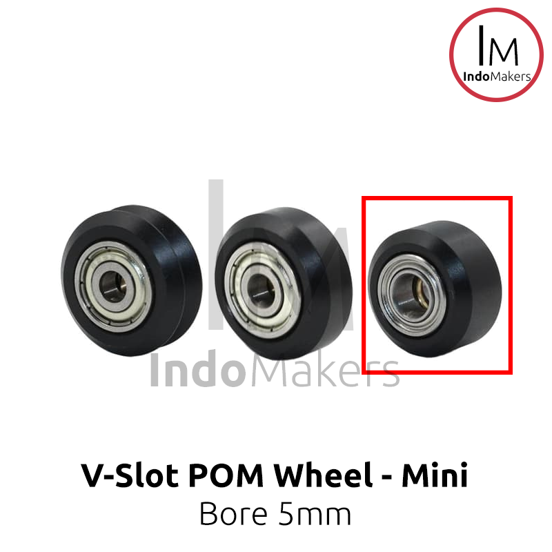 OpenBuilds CNC V-Slot POM Delrin V-Wheel Mini Type Bore 5mm - Image 2