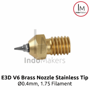E3D V6 3D Printer Nozzle Brass Removable Stainless Tip 0.4