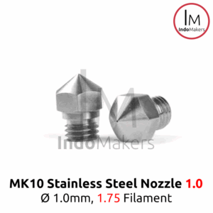 MK10 RepRap 3D Printer Stainless Nozzle 1.0mm for 1.75 Filament, Drat M7