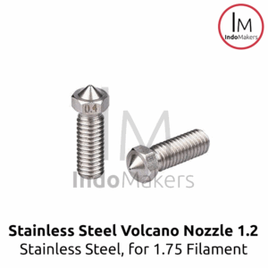 3D Printer Stainless Steel Volcano Nozzle 1.2mm, for 1.75mm Filament