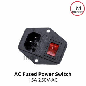 AC Power Rocker Switch 250V Fused 15A Socket Switch 3 Pin No Cables