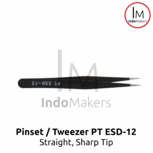 Pinset / Tweezer PT ESD-12 Straight Sharp Tip