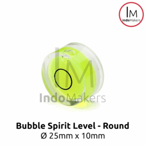 Bubble Spirit Level Round Waterpas Bulat Kuning 25x10mm