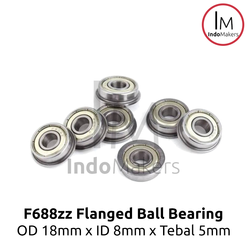 F688zz Miniature Ball Bearing 18 x 8 x 5mm Laher / Laker - Image 2