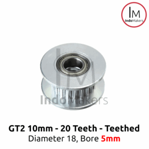 GT2 10mm Pulley Idler 20 Teeth Bore 5mm GT2 20T Teethed