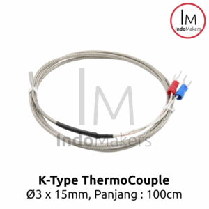 High Temperature 3D Printer Thermocouple Type-K Diameter 3mm Kabel 1M