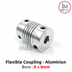 Flexible Coupling 8x8mm Coupler Alumunium D19 L25