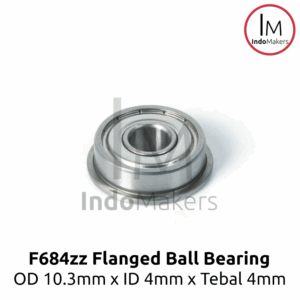 F684zz Miniature Ball Bearing 10.3 x 4 x 4mm Laher / Laker