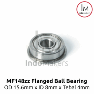 MF148zz Miniature Ball Bearing 15.6 x 8 x 4mm Laher / Laker