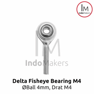 Delta 3D Printer Fisheye Bearing Male Thread M4 4mm