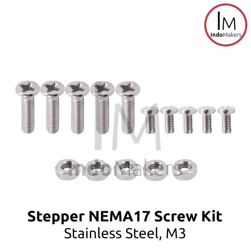 NEMA17 Stepper Motor Screw Kit M3 Stainless Steel 304