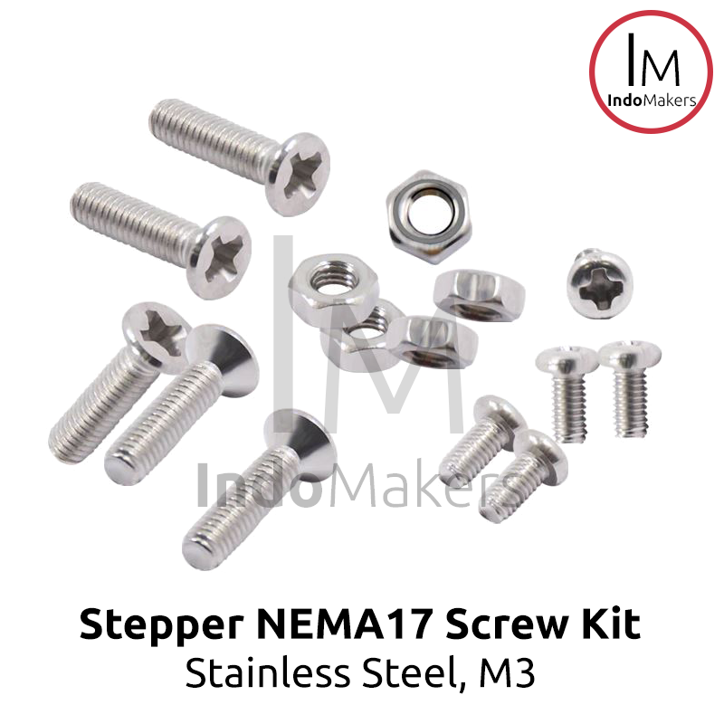 NEMA17 Stepper Motor Screw Kit M3 Stainless Steel 304 - Image 2