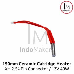 3D Printer Ceramic Catridge Heater 12V 40W 150mm XH2.54 Terminal