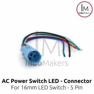 Connector Switch LED 16mm 5 Pin