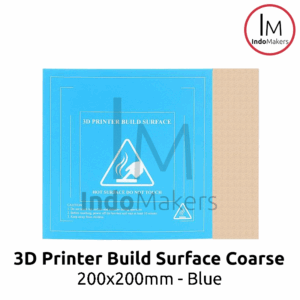 3D Printer Build Surface / Print Bed / Buildtak Coarse Sand 200x200mm Blue