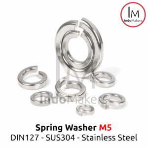 DIN127 Spring Washer / Ring Per Stainless Steel SUS304 M5 Set 10pcs