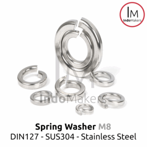 DIN127 Spring Washer / Ring Per Stainless Steel SUS304 M8 Set 10pcs