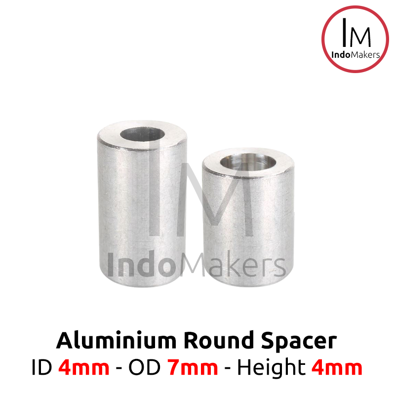 Aluminium Spacer Openbuilds M4 x OD 7mm x Tinggi 4mm - Image 2