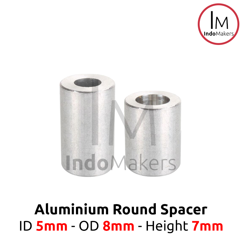 Aluminium Spacer Openbuilds M5 x OD 8mm x Tinggi 7mm - Image 2