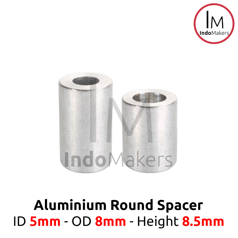 Aluminium Spacer Openbuilds M5 x OD 8mm x Tinggi 8.5mm - Image 2