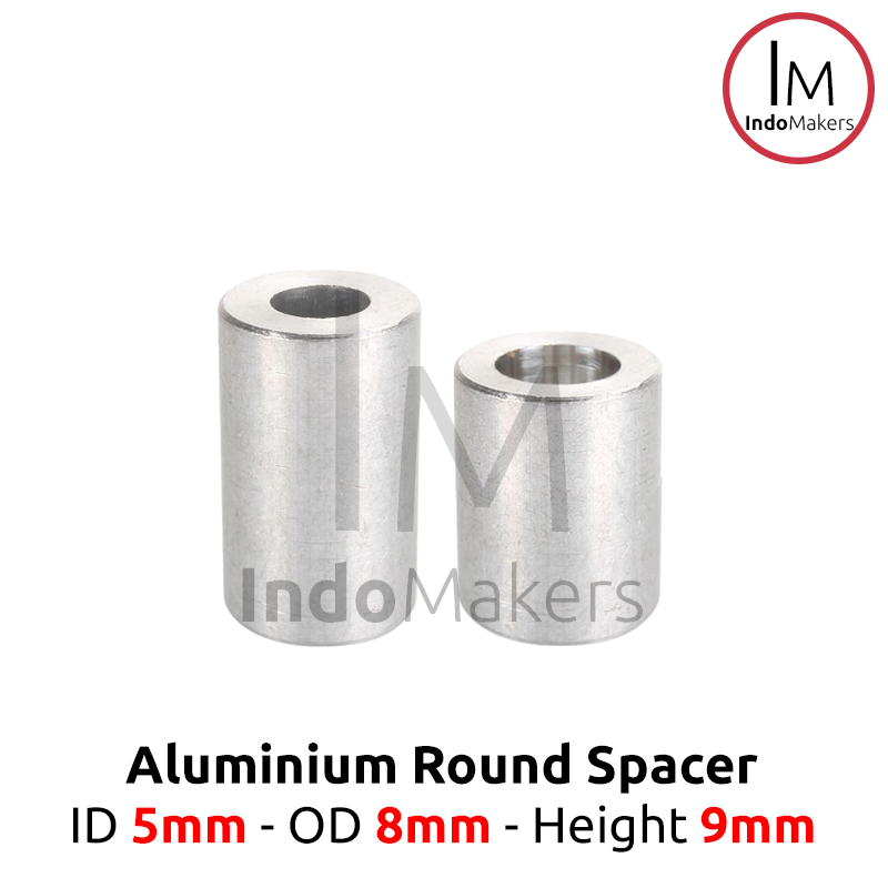 Aluminium Spacer Openbuilds M5 x OD 8mm x Tinggi 9mm - Image 2