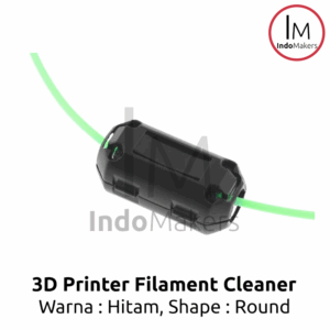 3D Printer Filament Cleaner Round - Hitam