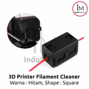 3D Printer Filament Cleaner Square - Hitam