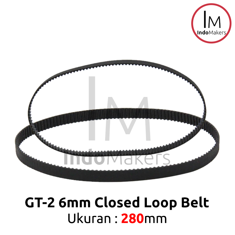 GT2 M6 Belt 6 mm x 280 mm Closed Loop - Image 4