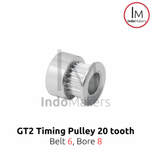 Timing Pulley 20 tooth Bore 8mm Belt GT2 6mm