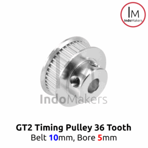Timing Pulley GT2-10mm 36 Teeth Bore 5mm for 10mm GT2 Belt