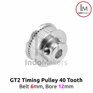 Timing Pulley GT2-6mm 40 Teeth Bore 12mm for 6mm GT2 Belt