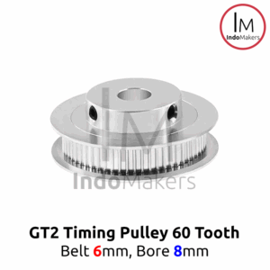 Timing Pulley GT2-6mm 60 Teeth Bore 8mm for 6mm GT2 Belt