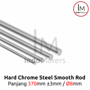 Hard Chrome Smooth Rod Panjang 370mm Diameter 8mm